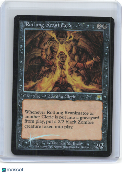 2002 Magic: The Gathering—Rotlung Reanimator #164 Onslaught—Rare Foil