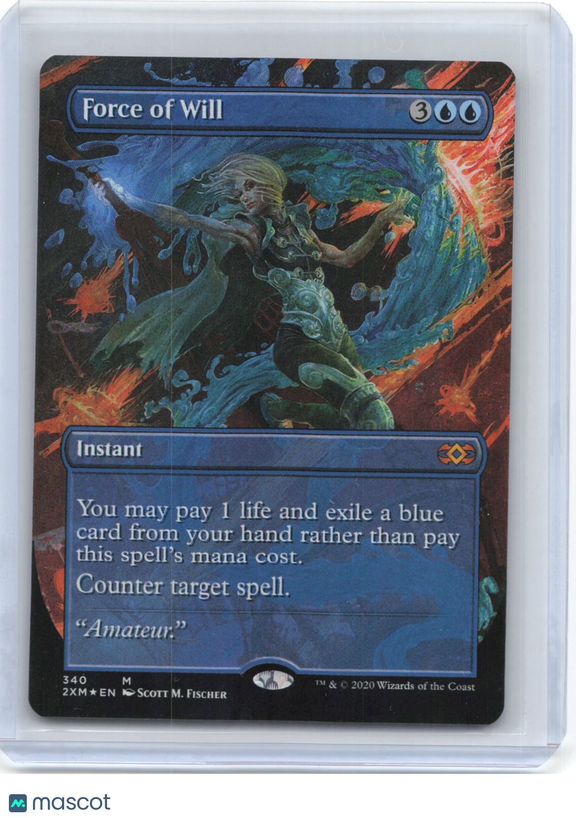 2020 Magic: TG—Force of Will (Borderless) #340 Double Masters—Mythic Foil
