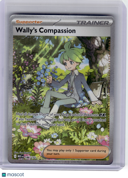 2025 Pokemon—Wally's Compassion #186 Mega Evolution—Ultra Rare Holo