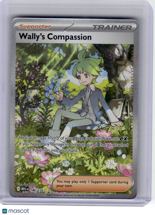 2025 Pokemon—Wally's Compassion #186 Mega Evolution—Ultra Rare Holo
