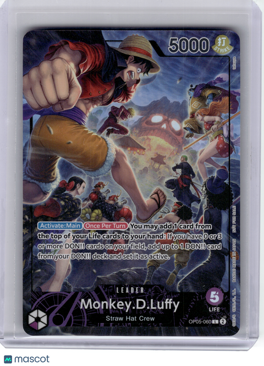 2024 One Piece TCG—Monkey.D.Luffy #OP05-060 PSA Magazine—Promo Foil