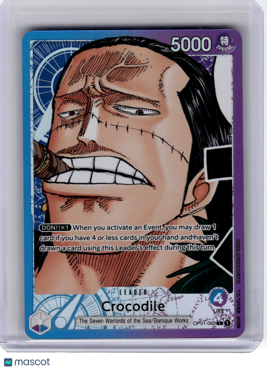 2022 One Piece—Crocodile #OP01-062 Romance Dawn—Leader Parallel