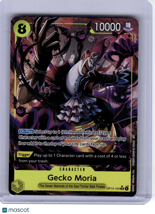 2026 One Piece—Gecko Moria #OP14-104 The Azure Seven's Sea—SR Foil [Alt Art]