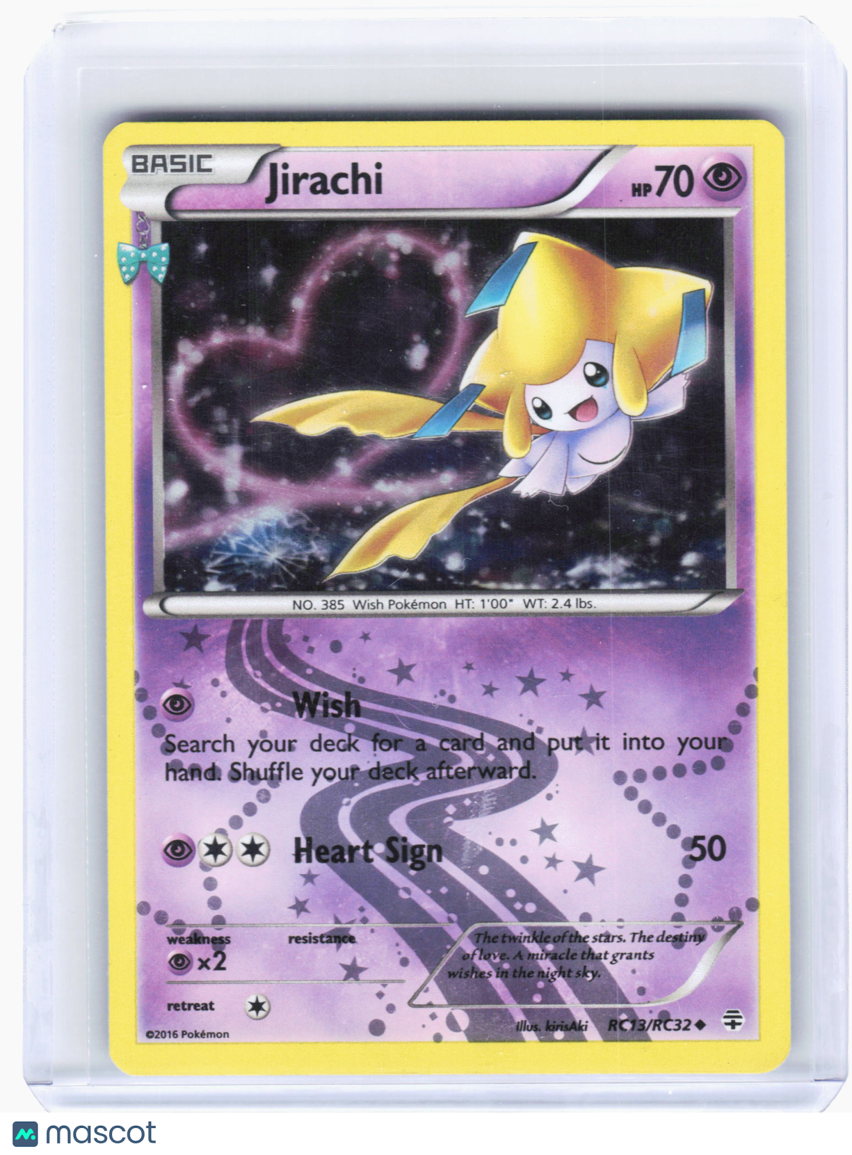 2016 Pokemon—Jirachi #RC13/RC32 Generations: Radiant Collection—Foil [Damaged]
