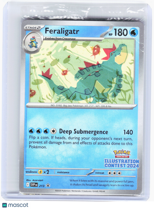 2025 Pokemon—Feraligatr, Pikachu, Toxtricity ex #213-215 SV Promos—[Sealed]