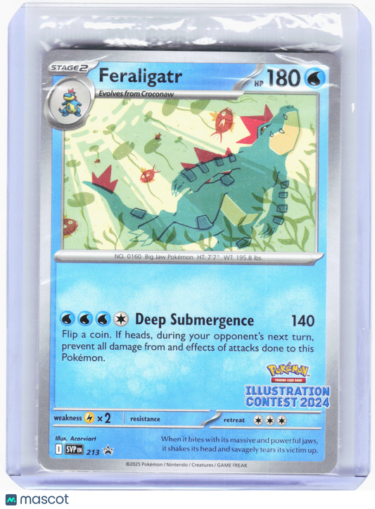 2025 Pokemon—Feraligatr, Pikachu, Toxtricity ex #213-215 SV Promos—[Sealed]