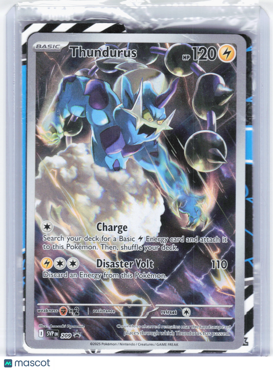 2025 Pokemon—Thundurus #209 Scarlet & Violet Promos—Foil [Sealed w/ Dividers]