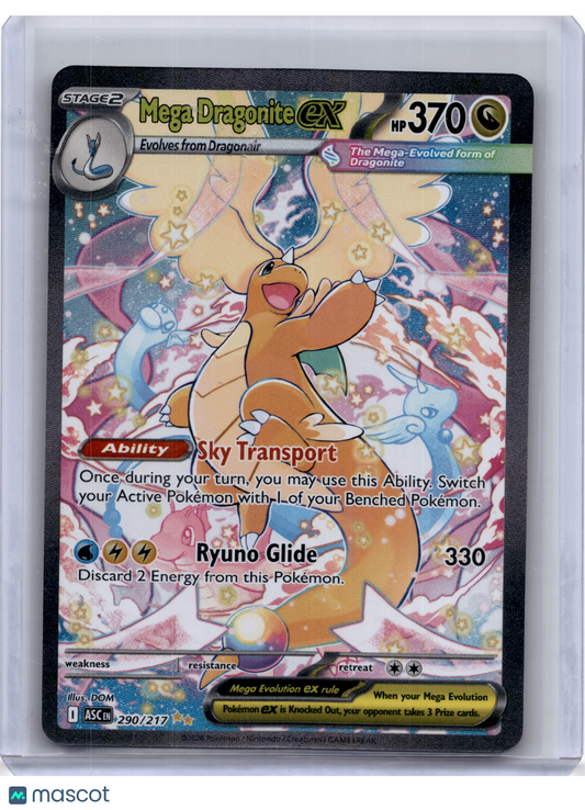 2026 Pokemon—Mega Dragonite EX #290 Ascended Heroes—Special Illustration Rare