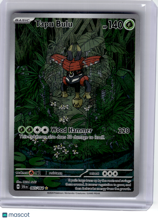 2024 Pokemon—Tapu Bulu #65 Shrouded Fable—Illustration Rare Holo