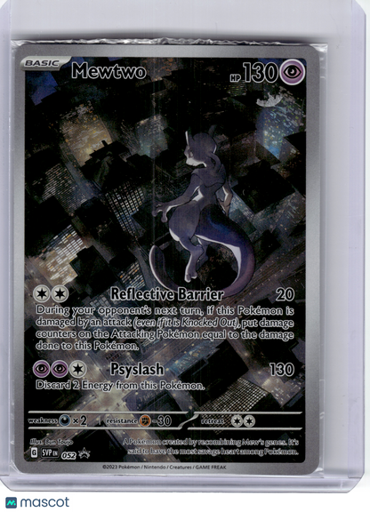 2023 Pokemon—Mewtwo #052 Scarlet & Violet 151—Black Star Promo Holo [Sealed]