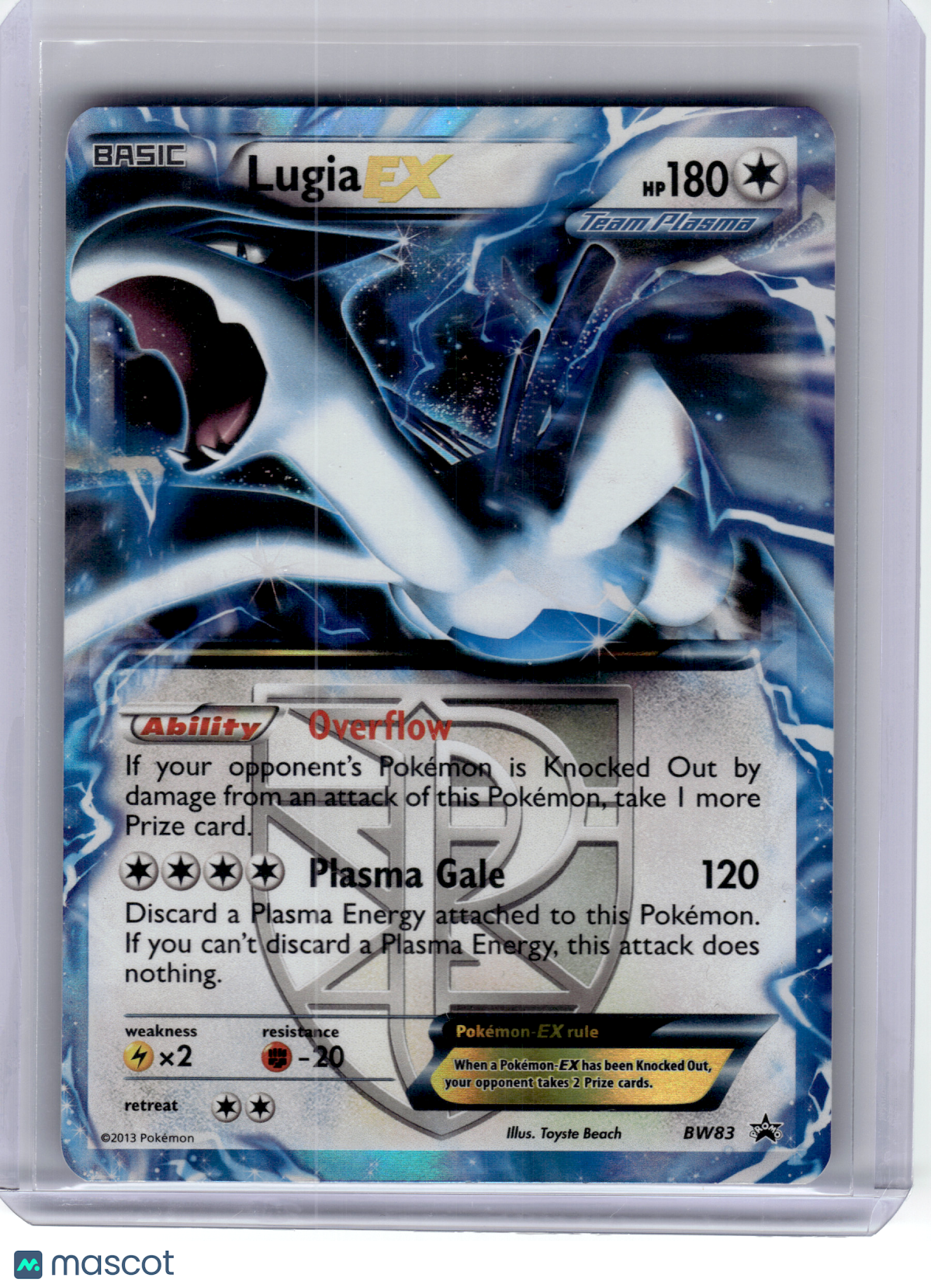2013 Pokemon—Lugia EX #BW83 Black & White—Black Star Promo Holo [Lightly Played]