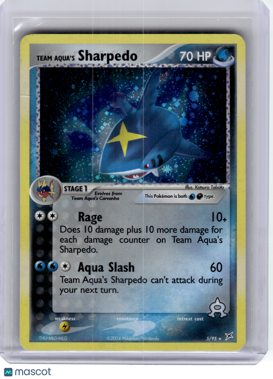 2004 Pokemon—Team Aqua's Sharpedo #5 Team Magma vs Team Aqua—[Moderately Played]