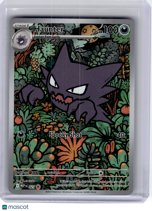 2025 Pokemon—Haunter #027 Mega Evolution—Black Star Promo Holo