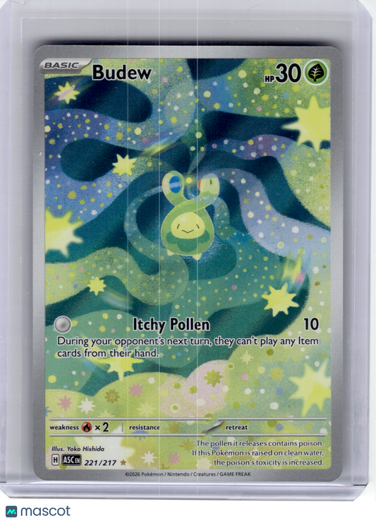 2026 Pokemon—Budew #221 Ascended Heroes—Illustration Rare Holo