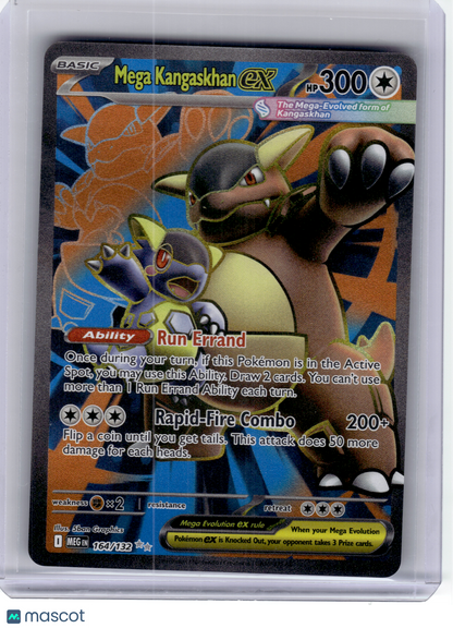 2025 Pokemon—Mega Kangaskhan EX #164 Mega Evolution—Ultra Rare Holo