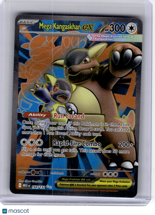 2025 Pokemon—Mega Kangaskhan EX #164 Mega Evolution—Ultra Rare Holo