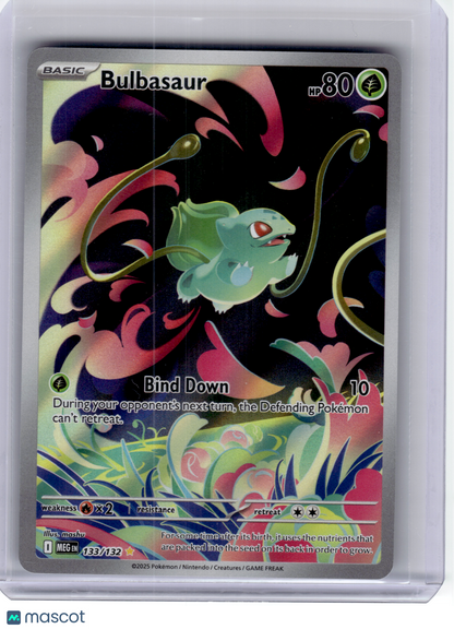 2025 Pokemon—Bulbasaur #133 Mega Evolution—Illustration Rare Holo