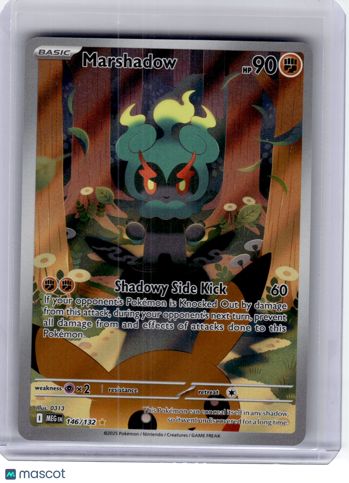 2025 Pokemon—Marshadow #146 Mega Evolution—Illustration Rare Holo