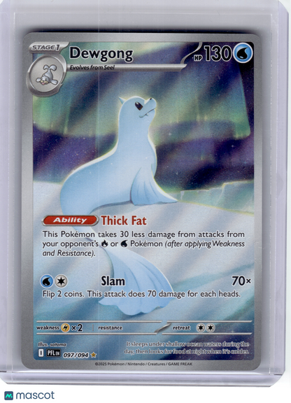 2025 Pokemon—Dewgong #97 Phantasmal Flames—Illustration Rare Holo