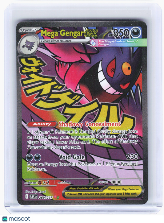 2026 Pokemon—Mega Gengar ex #269/217 Ascended Heroes—Mega Attack Rare Holo