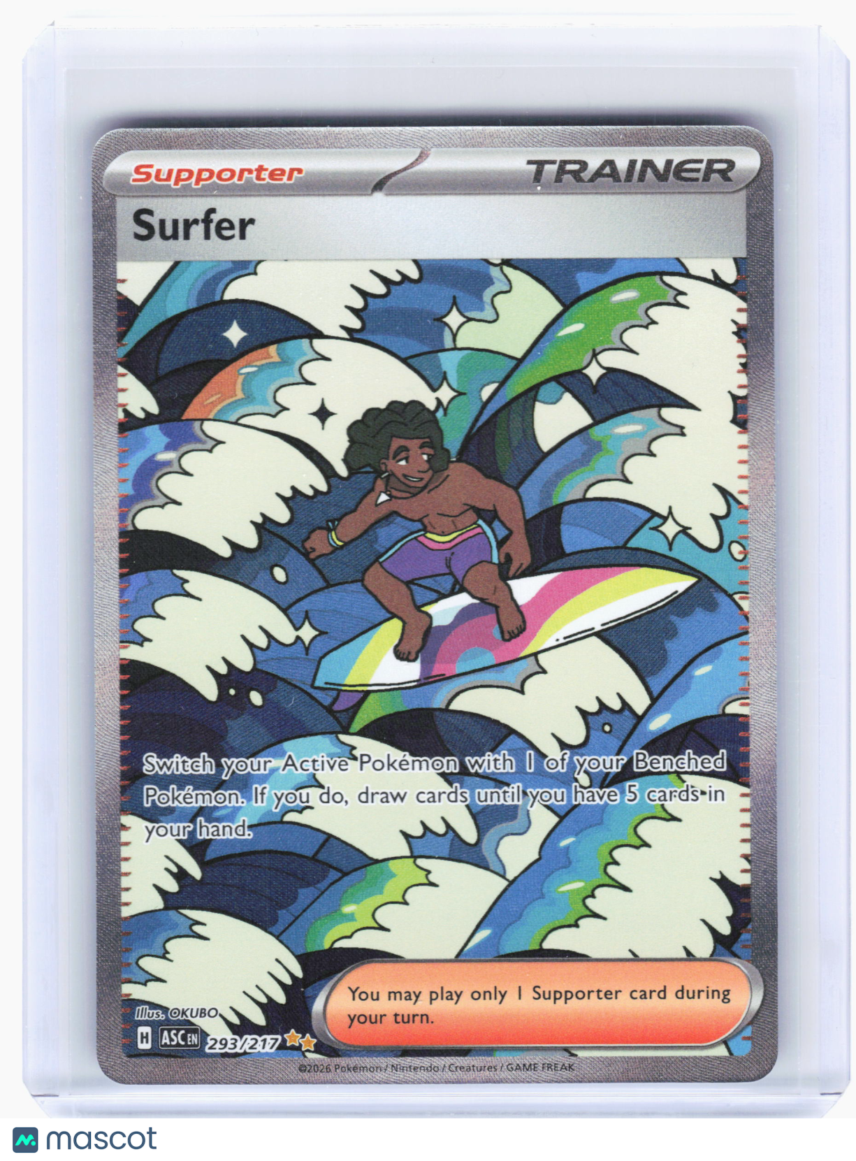 2026 Pokemon—Surfer #293/217 Ascended Heroes—Special Illustration Rare Holo