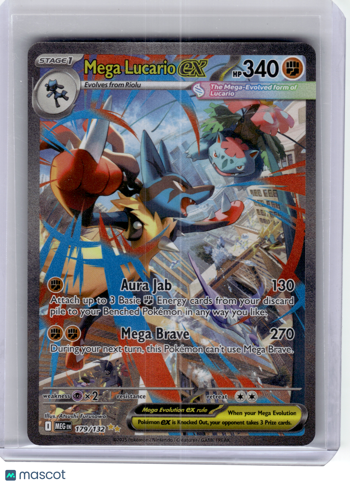 2025 Pokemon—Mega Lucario ex #179/132 Mega Evolution—Special Illustration Rare