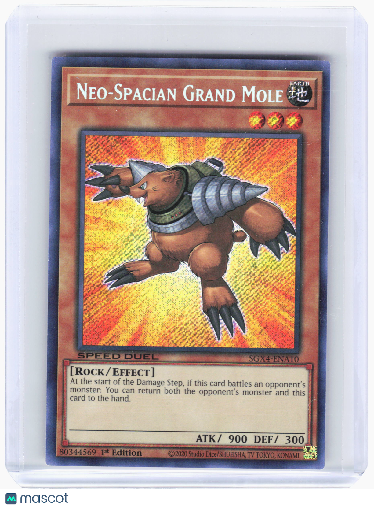 2024 Yu-Gi-Oh!—Neo-Spacian Grand Mole #SGX4-ENA10 Speed Duel GX—SR (1st Edition)