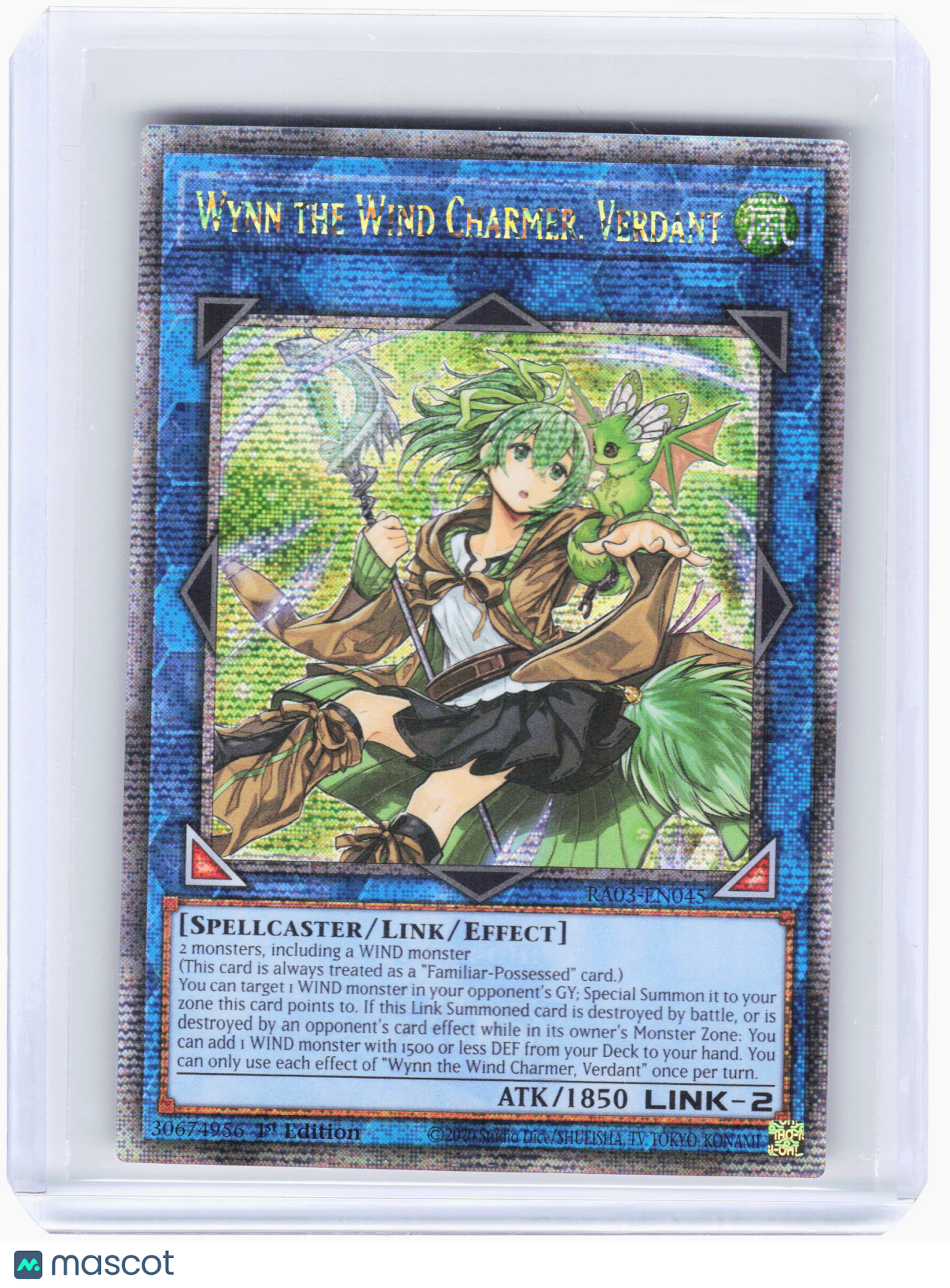 2024 YuGiOh!—Wynn the Wind Charmer, Verdant #RA03-EN045—PUR (1st Ed)