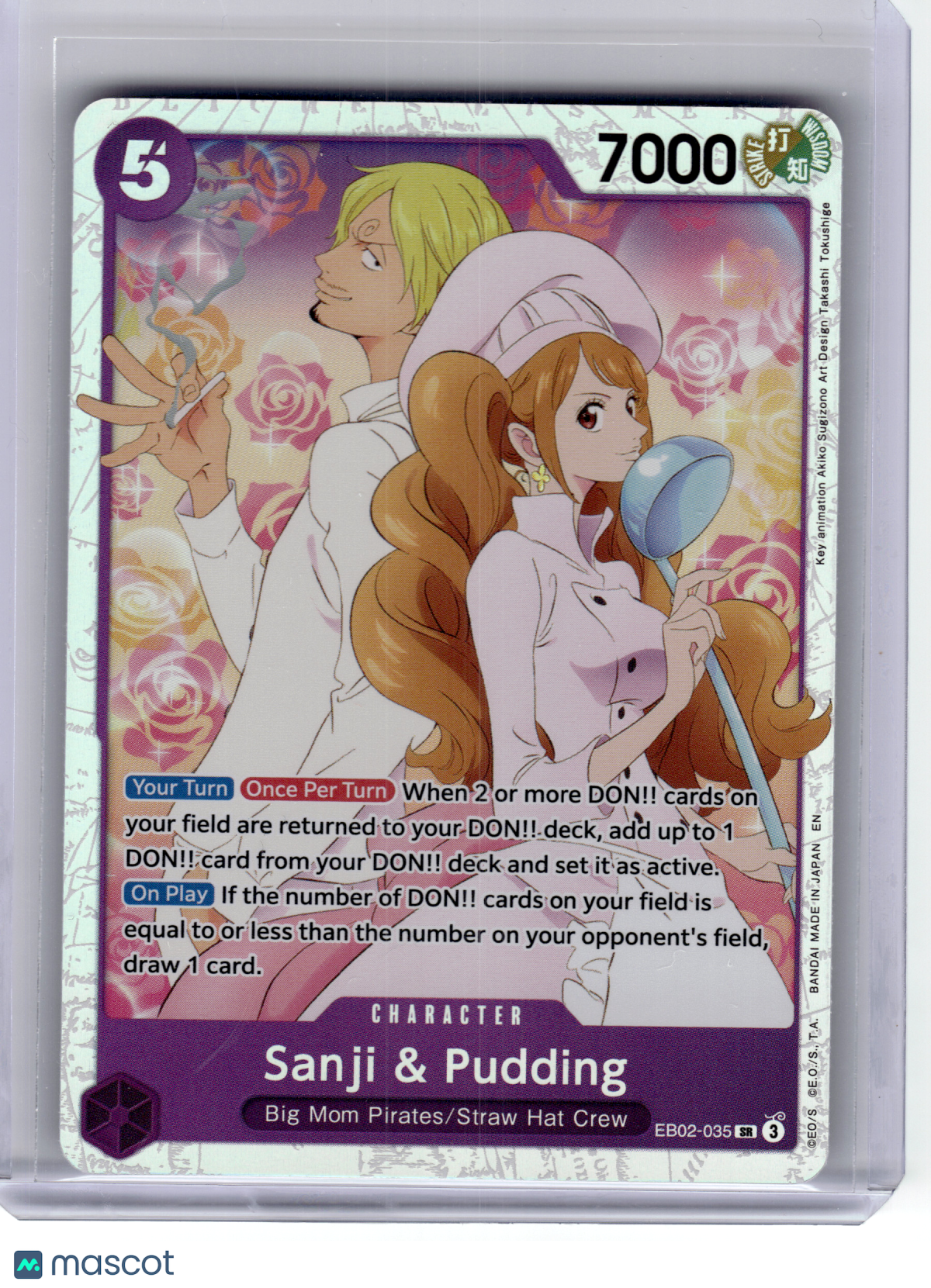 2025 One Piece—Sanji & Pudding #EB02-035 Anime 25th Collection—Secret Rare Foil