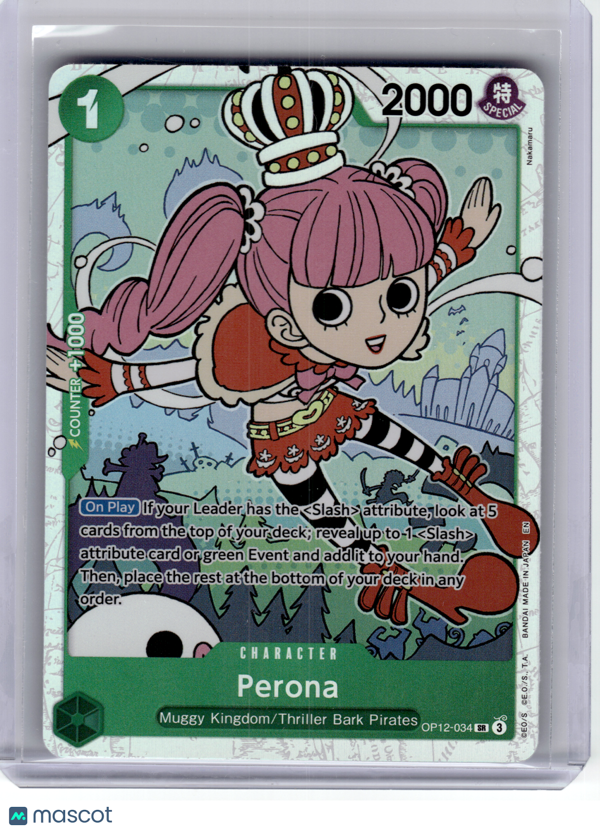 2025 One Piece—Perona #OP12-034 Legacy of the Master—Secret Rare Foil