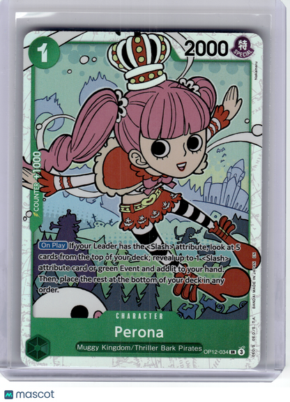 2025 One Piece—Perona #OP12-034 Legacy of the Master—Secret Rare Foil