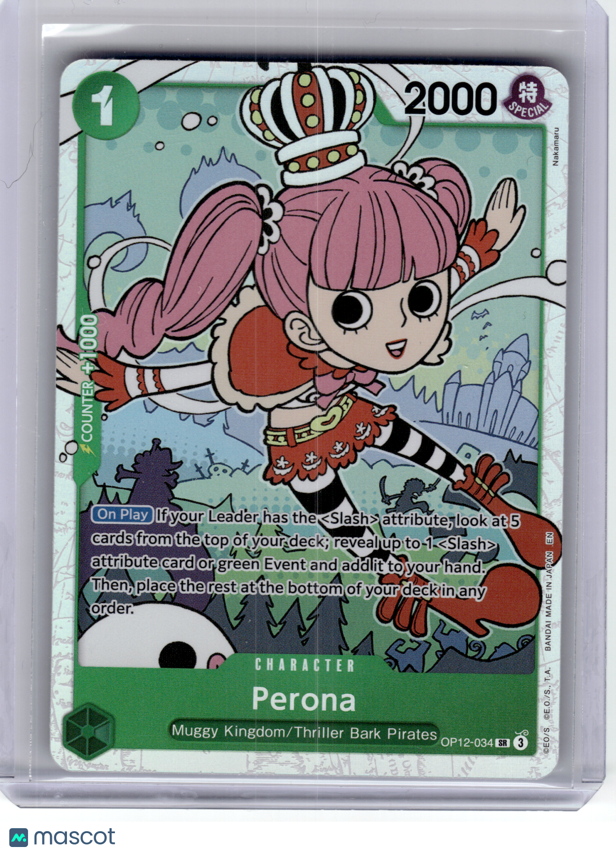 2025 One Piece—Perona #OP12-034 Legacy of the Master—Secret Rare Foil