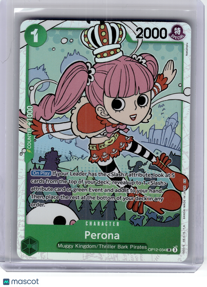2025 One Piece—Perona #OP12-034 Legacy of the Master—Secret Rare Foil