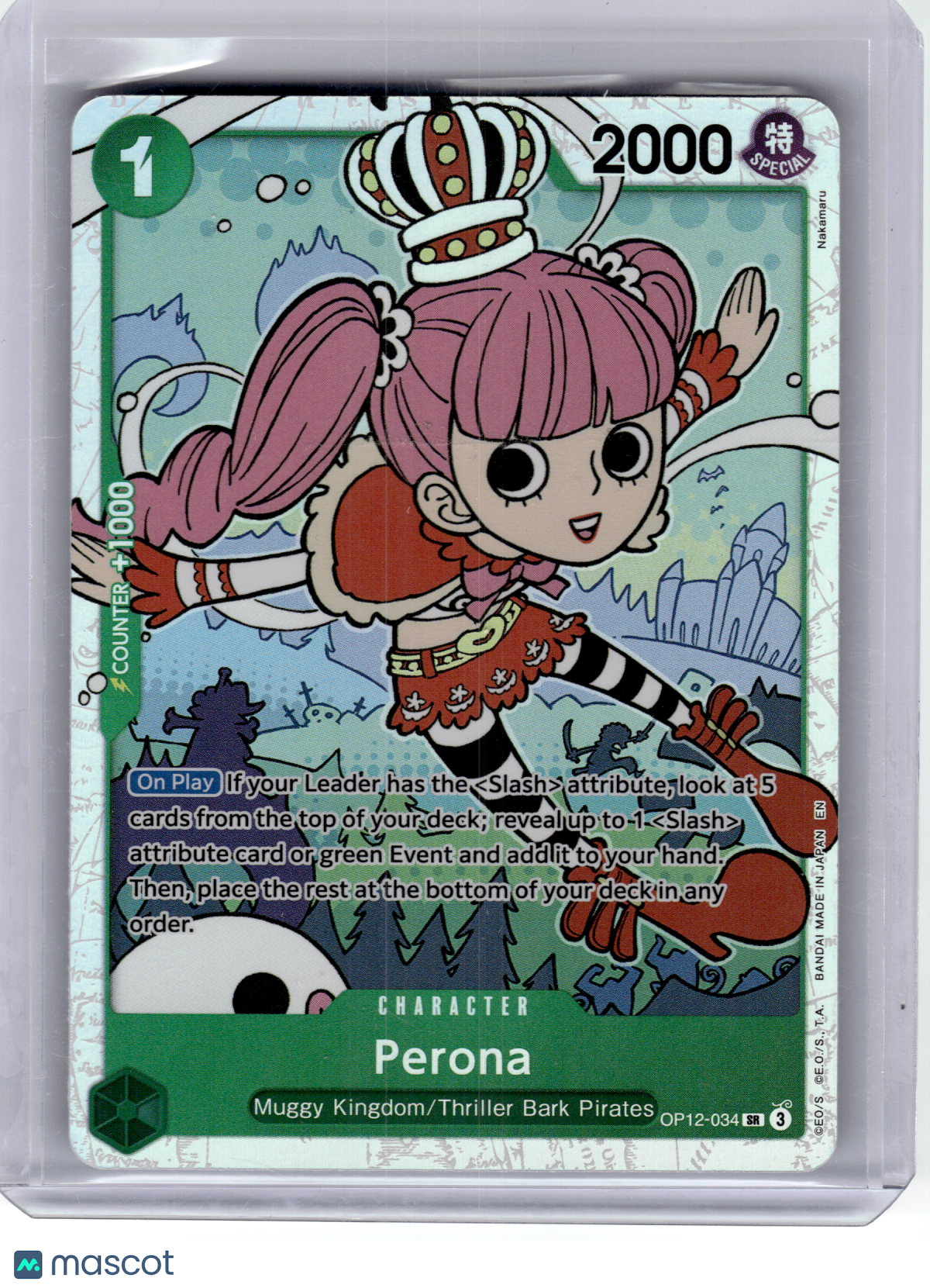 2025 One Piece—Perona #OP12-034 Legacy of the Master—Secret Rare Foil