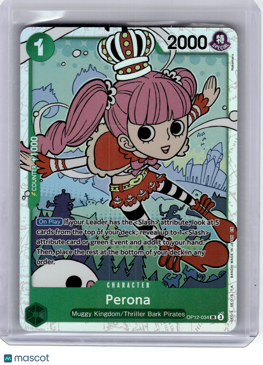 2025 One Piece—Perona #OP12-034 Legacy of the Master—Secret Rare Foil