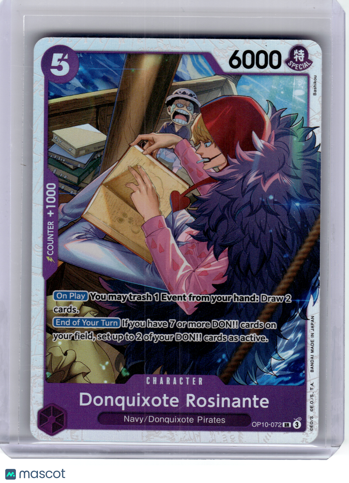 2025 One Piece—Donquixote Rosinante #OP10-072 Royal Blood—Secret Rare Foil