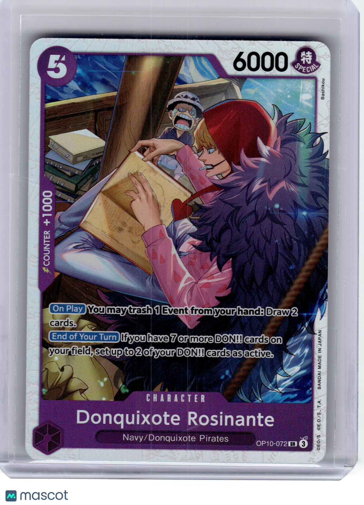 2025 One Piece—Donquixote Rosinante #OP10-072 Royal Blood—Secret Rare Foil