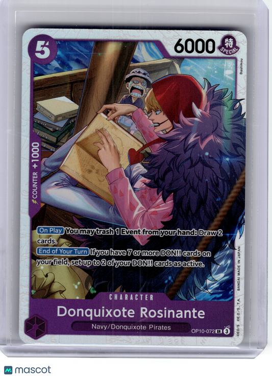2025 One Piece—Donquixote Rosinante #OP10-072 Royal Blood—Secret Rare Foil