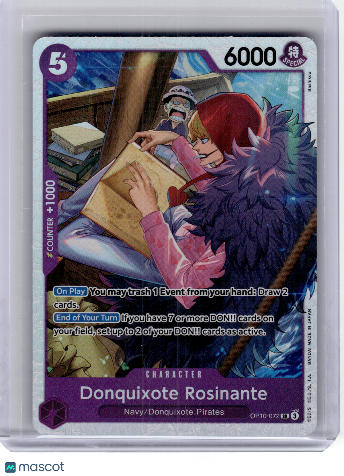 2025 One Piece—Donquixote Rosinante #OP10-072 Royal Blood—Secret Rare Foil