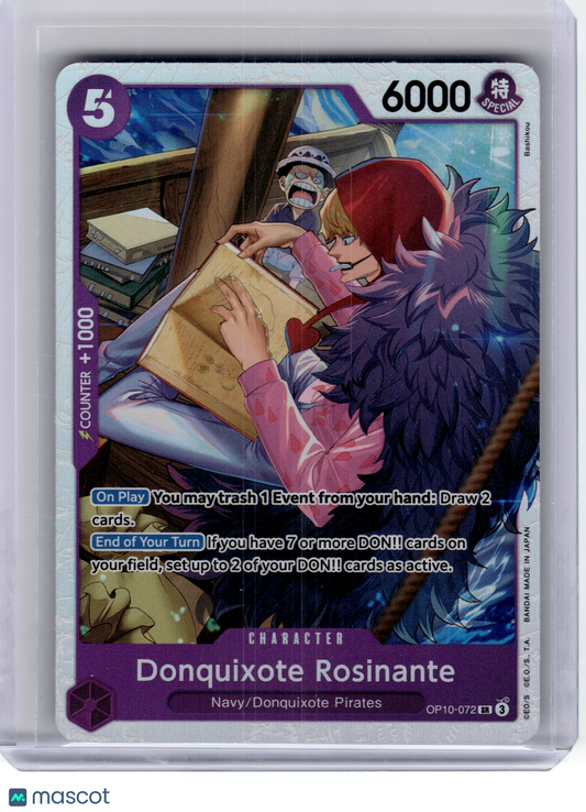 2025 One Piece—Donquixote Rosinante #OP10-072 Royal Blood—Secret Rare Foil