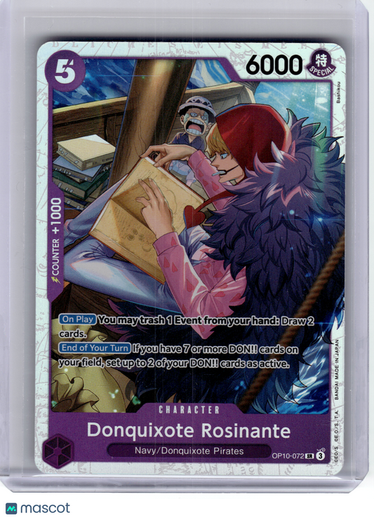 2025 One Piece—Donquixote Rosinante #OP10-072 Royal Blood—Secret Rare Foil