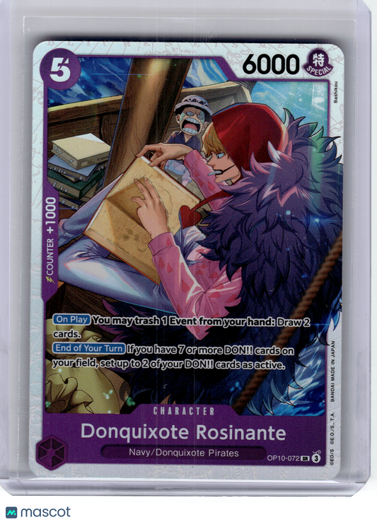 2025 One Piece—Donquixote Rosinante #OP10-072 Royal Blood—Secret Rare Foil