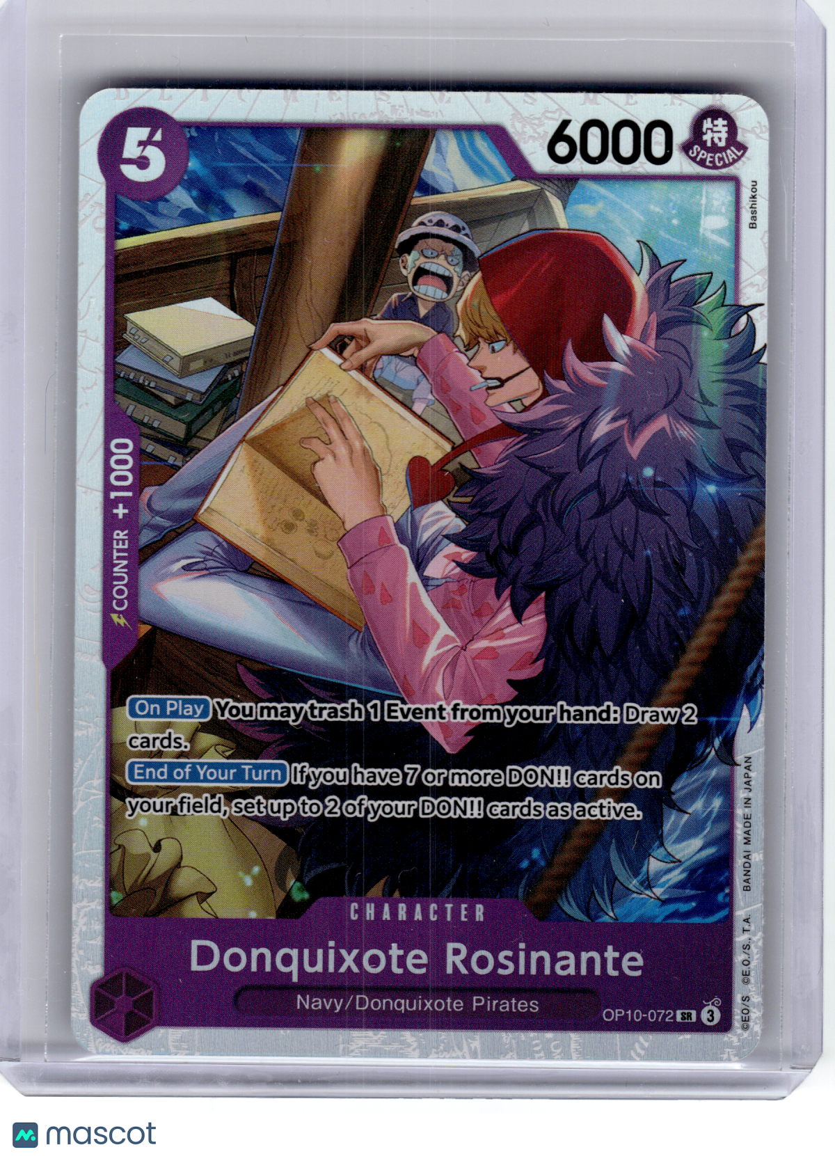 2025 One Piece—Donquixote Rosinante #OP10-072 Royal Blood—Secret Rare Foil
