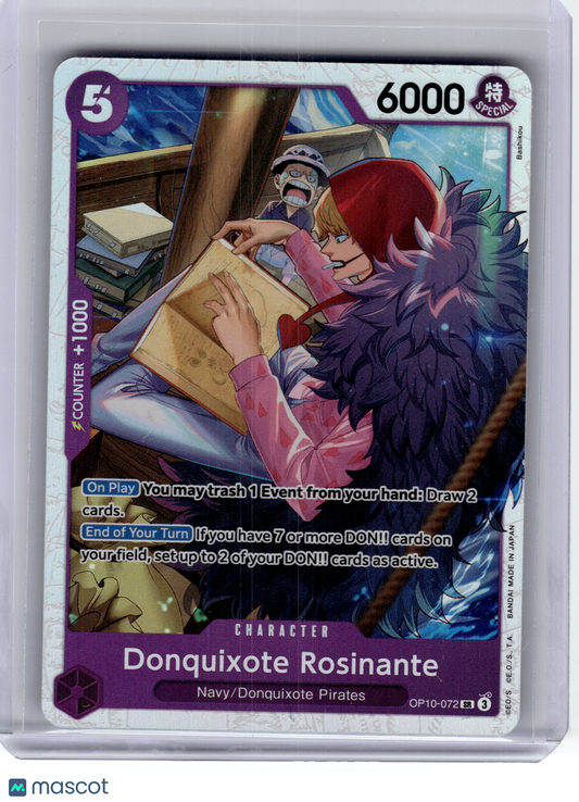 2025 One Piece—Donquixote Rosinante #OP10-072 Royal Blood—Secret Rare Foil