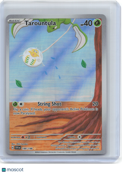 2023 Pokemon—Tarountula #199/198 Scarlet & Violet Base Set—IR Foil