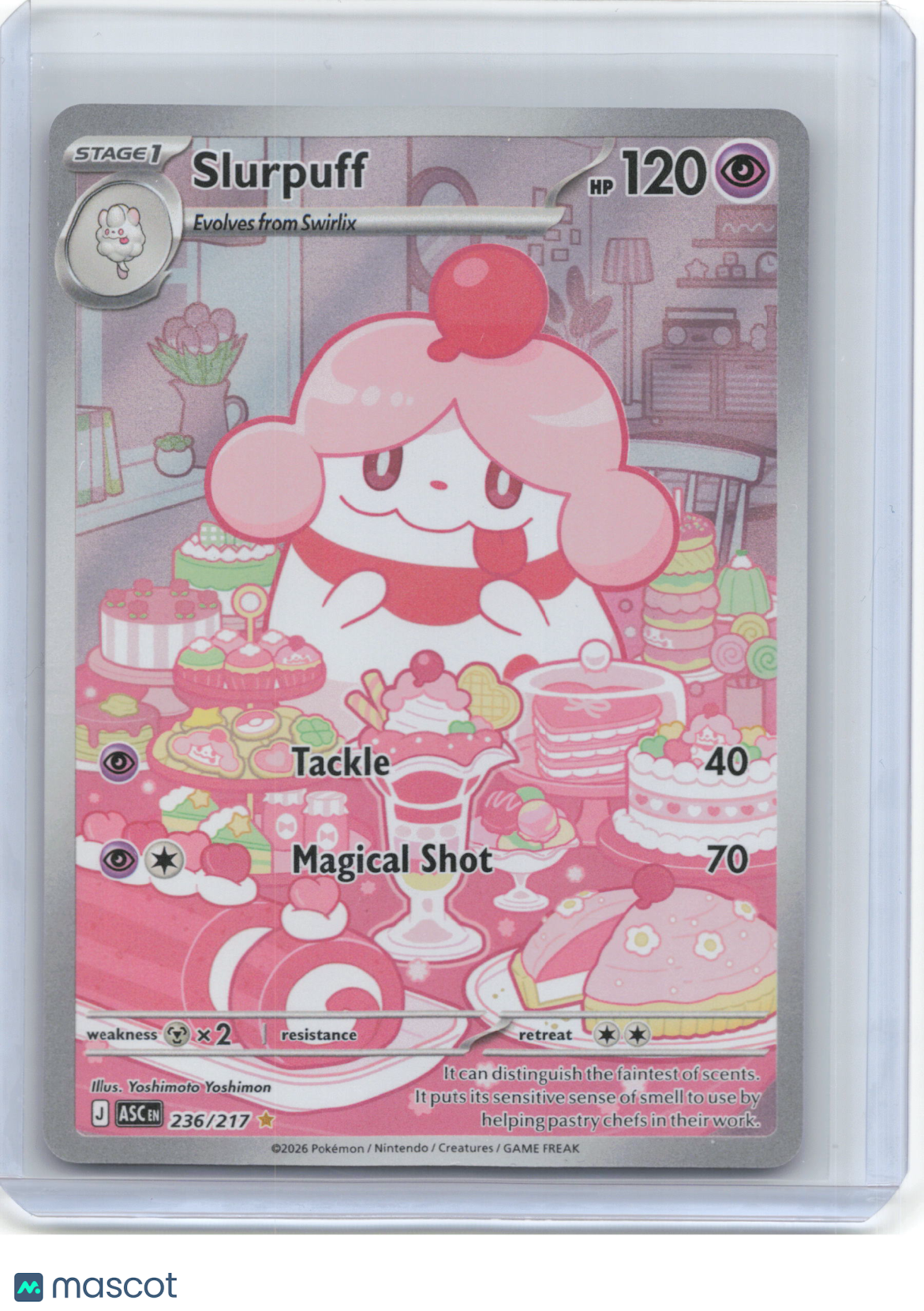 2026 Pokemon—Slurpuff #236/217 Ascended Heroes—Illustration Rare Foil