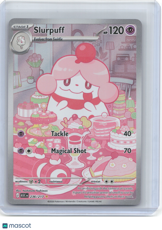2026 Pokemon—Slurpuff #236/217 Ascended Heroes—Illustration Rare Foil