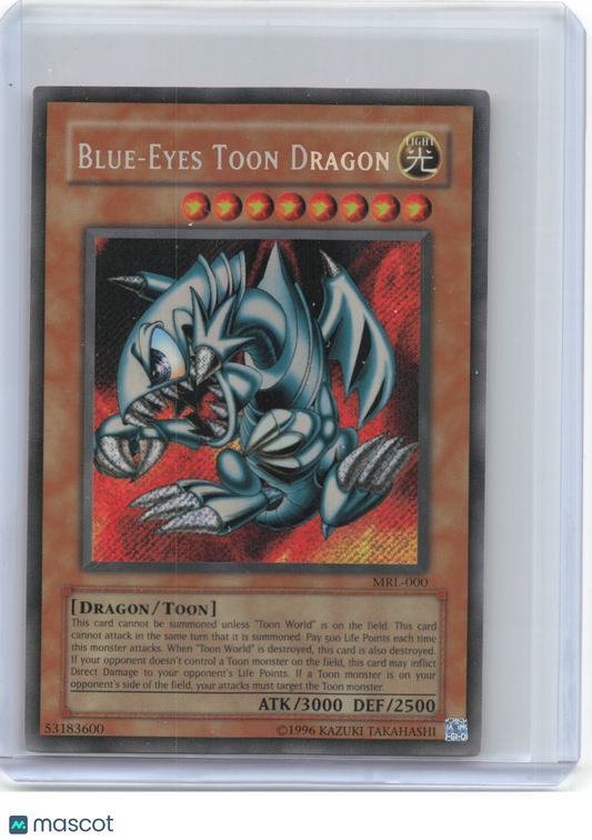 2002 Yu-Gi-Oh! TCG—Blue-Eyes Toon Dragon #MRL-000 Magic Ruler—SR Foil (LP)