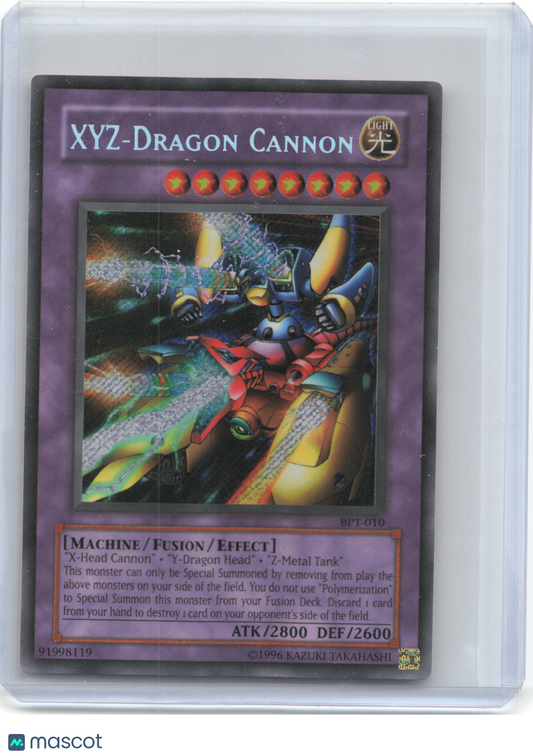 2002 Yu-Gi-Oh! TCG—XYZ-Dragon Cannon #BPT-010 2003 Collectors Tin—SR Foil