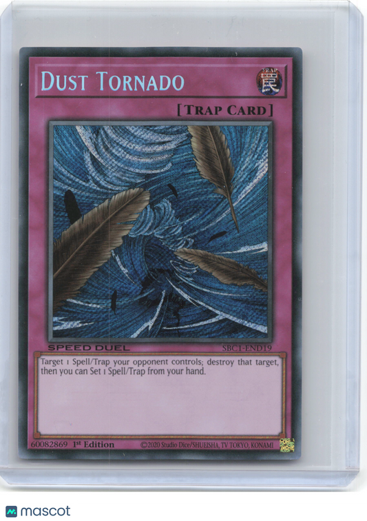2020 Yu-Gi-Oh! TCG—Dust Tornado (Secret Rare) #SBC1-END19—SR Foil 1st Ed